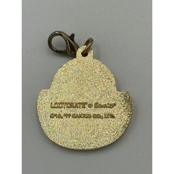 Sanrio Gudetama Lazy Egg Enamel Charm Loot Crate Exclusive Gold Tone Zipper Pull - Picture 4 of 8
